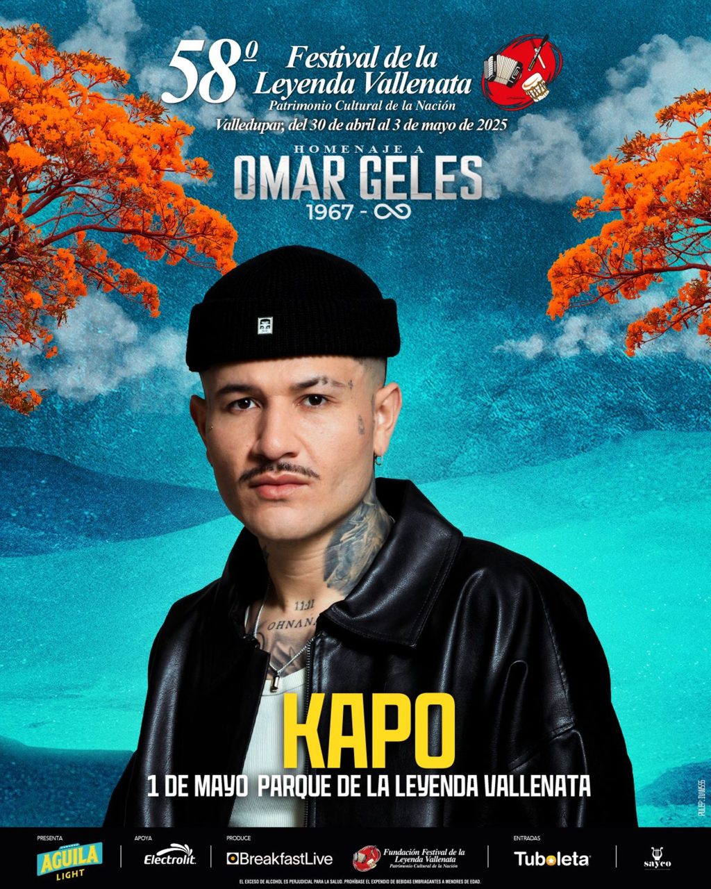 Kapo, artista invitado al Festival de la Leyenda Vallenata